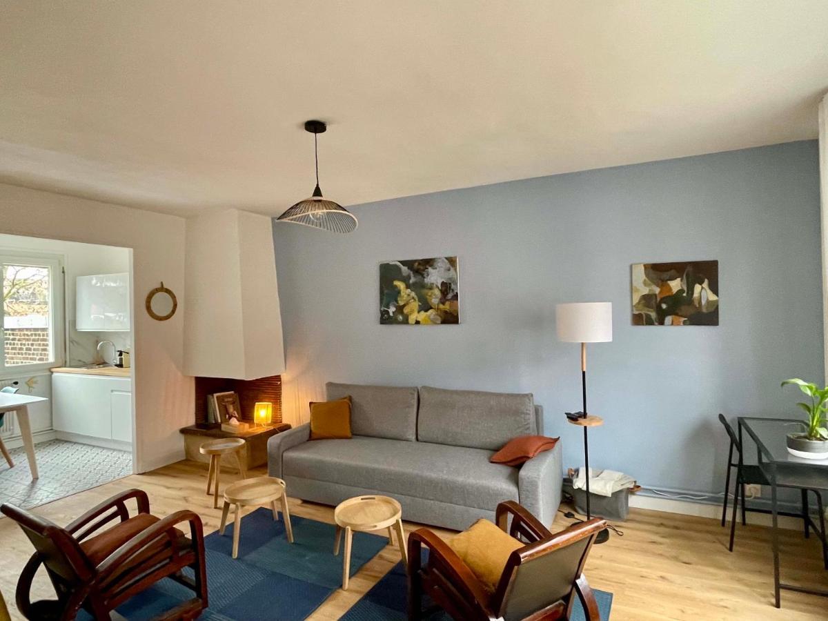 Willa La Chambre Jaune Maison Avec Grande Terrasse Et Garage Prive Lille Zewnętrze zdjęcie