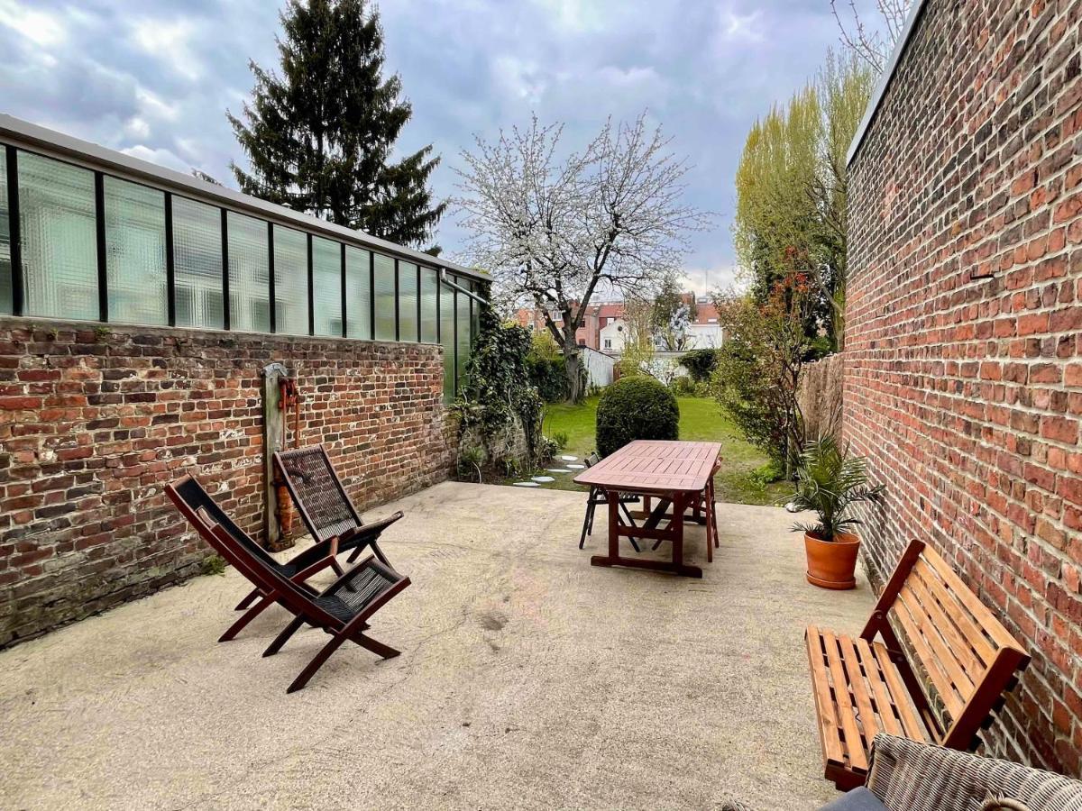 Willa La Chambre Jaune Maison Avec Grande Terrasse Et Garage Prive Lille Zewnętrze zdjęcie